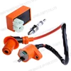 Hot New 1 Set Motorcycle Racing Performance CDI & Ignition Coil & Spark Plug Kit For GY6 50CC 125CC 150CC Motorbike Accessories