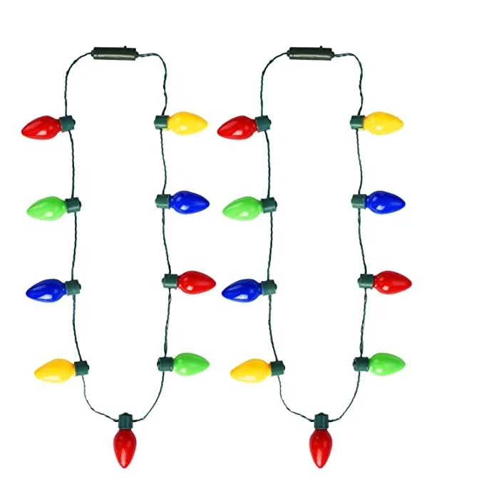 

christmas party light up led necklace flashing