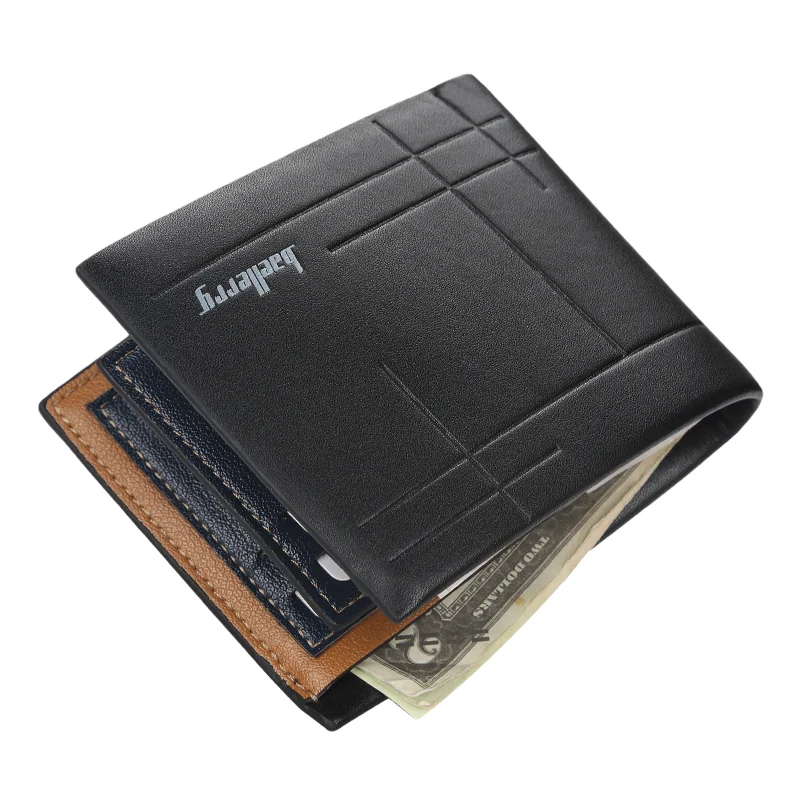 

Factory Direct Shipping baellerry small PU leather chinese purse mens card holder