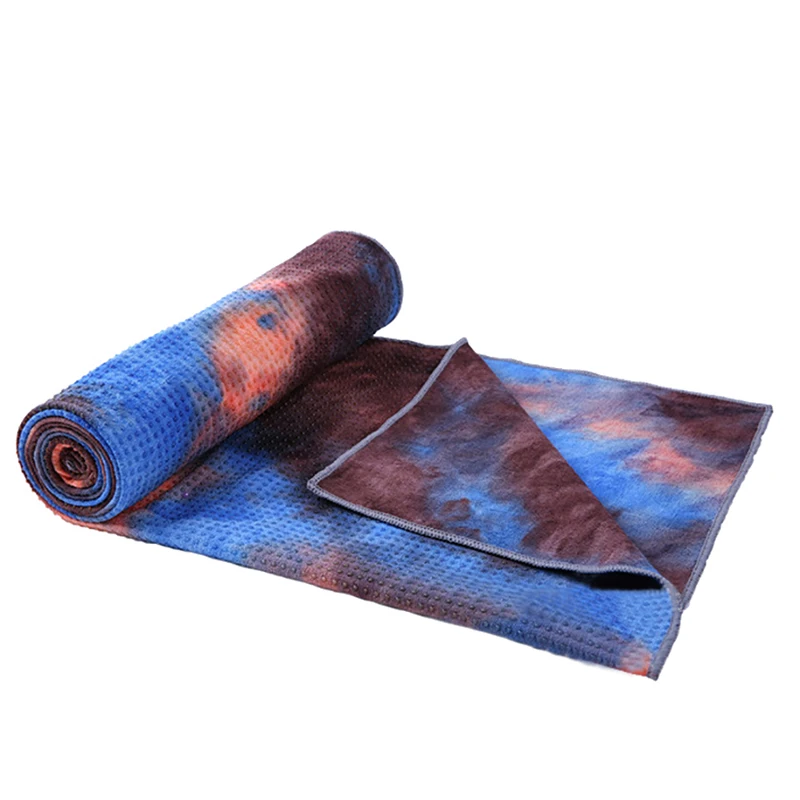 

Swiming Non-Slip Towel Soft Travel Sports Fitness Exercise Pilates Tie-dye Printed Blanket Gym Yoga Mat