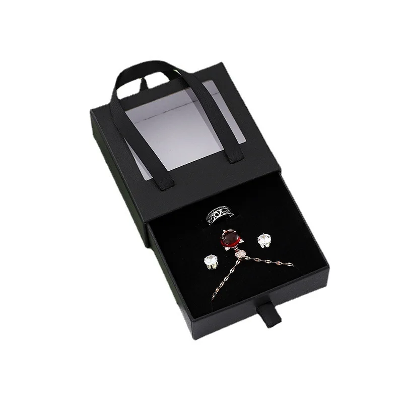 

Transparent Drawer Portable Jewelry Packaging Bracelet Storage Pendant Necklace Gift Box Wholesale