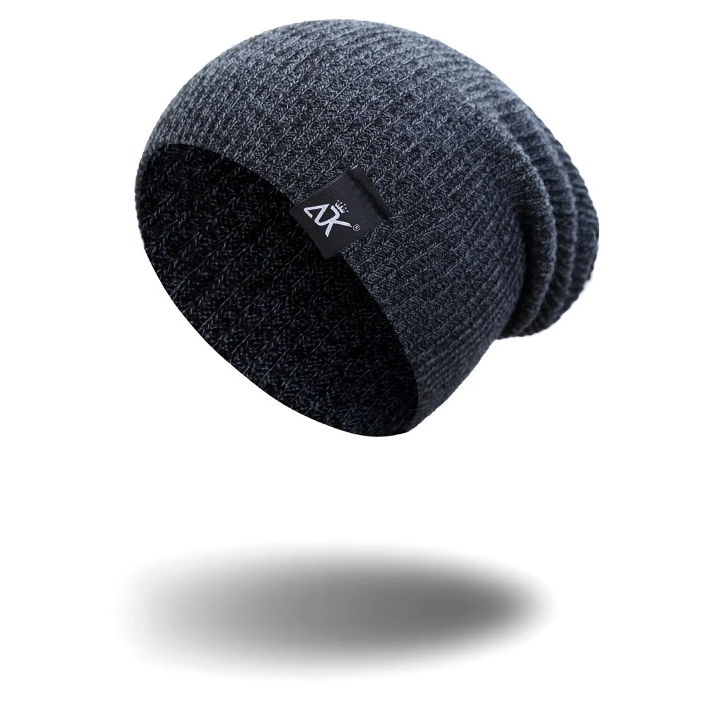 

Hot Sale Autumn Winter Woolen Custom Knitted Beanie Hat Outdoor ADK, As pic