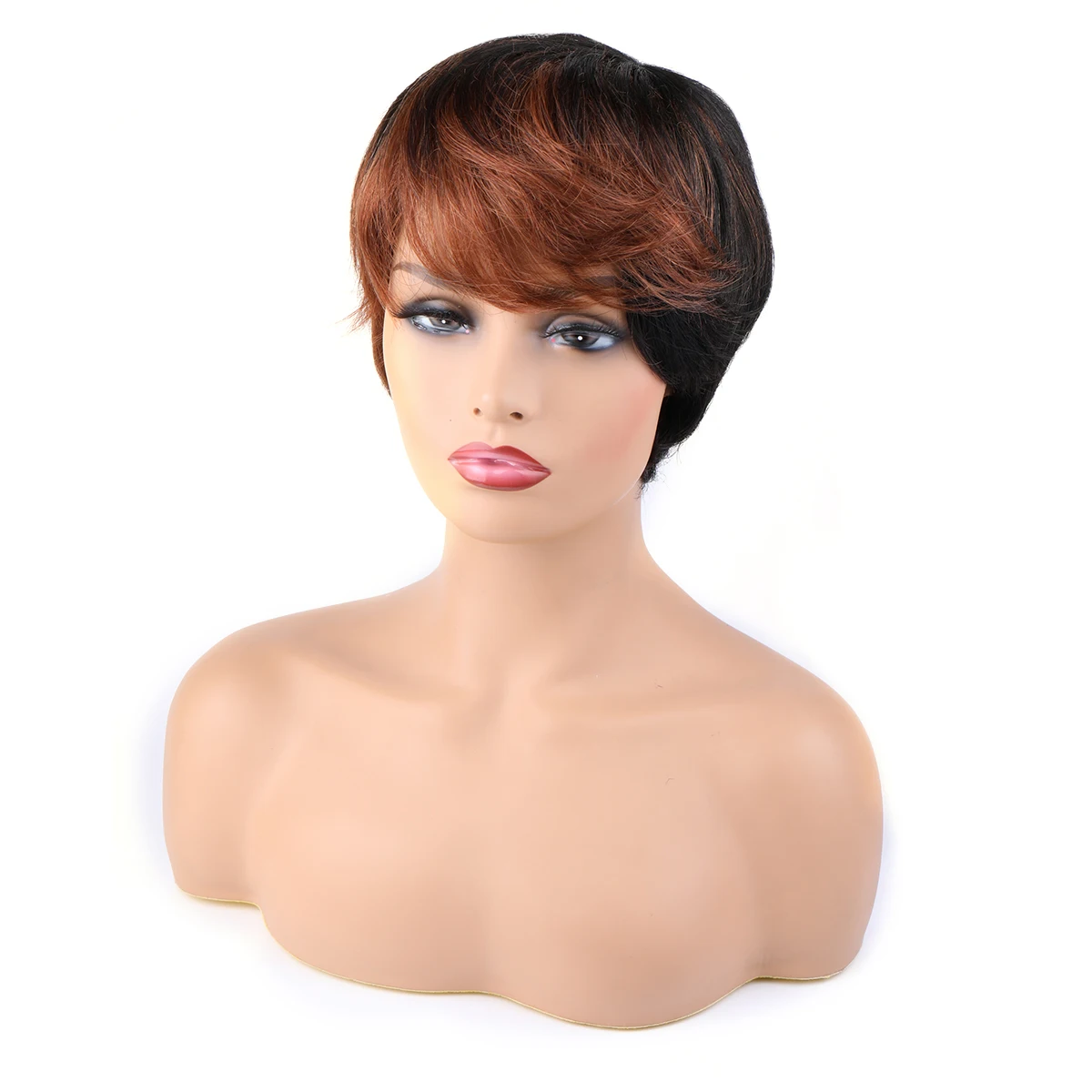 

Wholesale Human Hair Short Pixie Cut Black Women Wigs Short Female Wig
