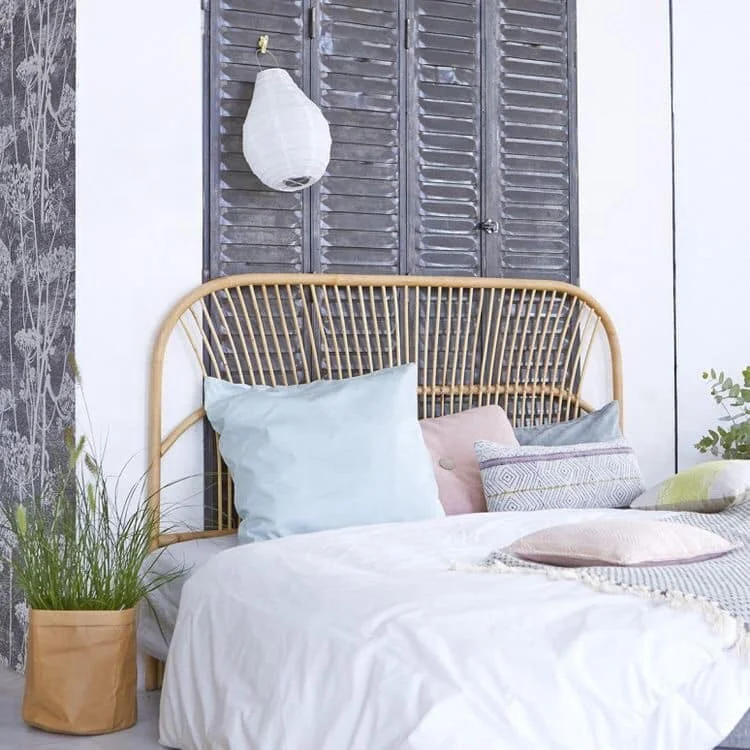 Factory Rattan Headboard Rattan Bed Head From Vietnam Queen Rattan Headboard For Bedroom