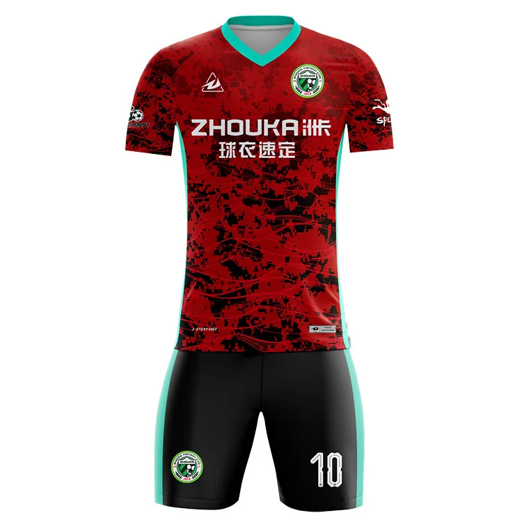 

summer refresh Silky seamless retro jersey soccer team jerseys uniform set