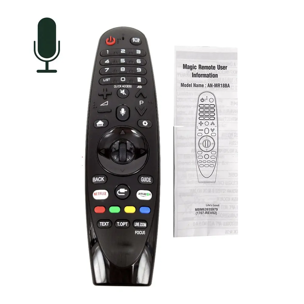 

New VOICE Magic TV REMOTE CONTROL FOR lg Uk SK LK Smart TV 2018 AN-MR18BA AM-HR18BA Replacement NO VOICE AKB75375501