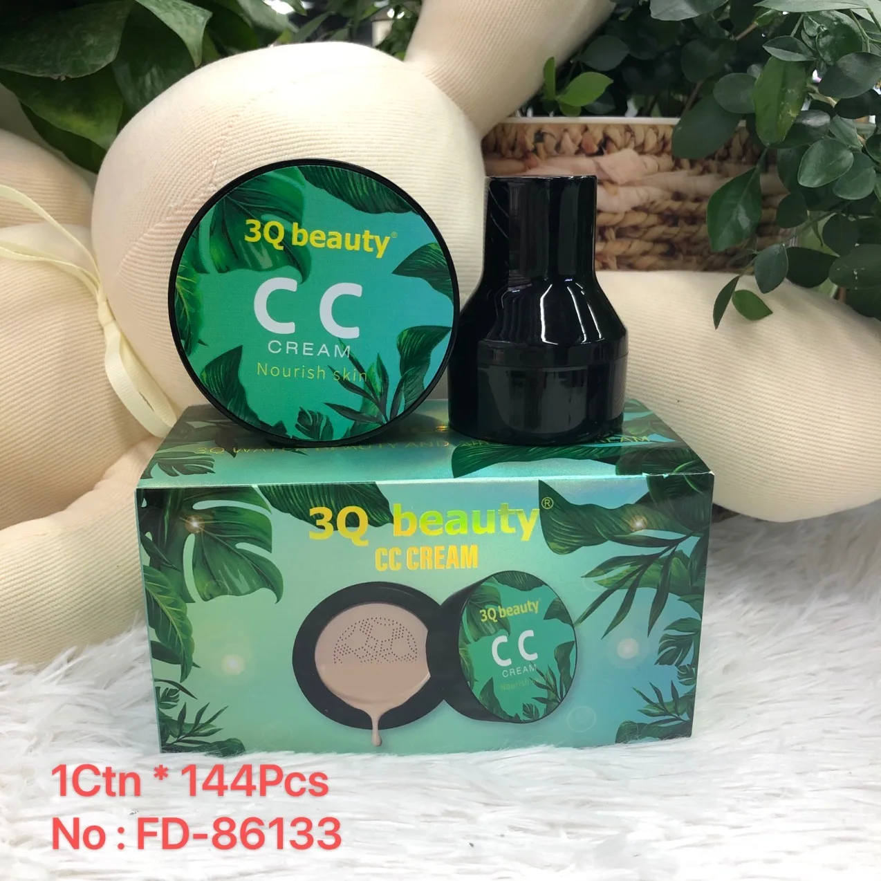 

3Q BeautyAir Cushion CC Cream Stick Natrual BB Liquid Foundation Moisturize Concealer Bright Base Long Lasting For Oil Tone with