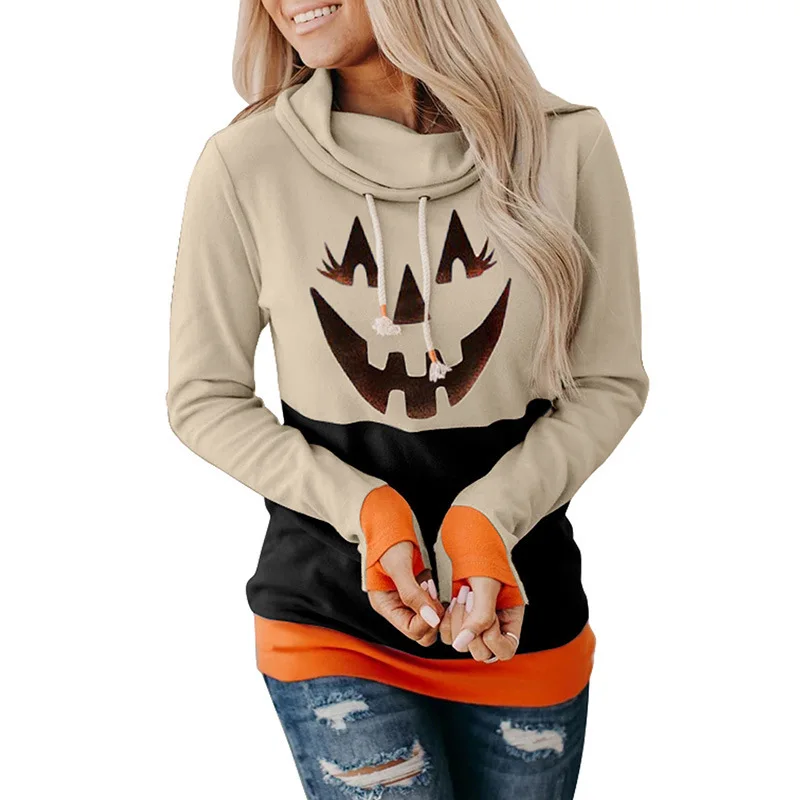 

Hot Sell Halloween Hoodie Fashion Cool Hoodies Long Sleeve Sports Wear Hoodie For Ladies, 001-011