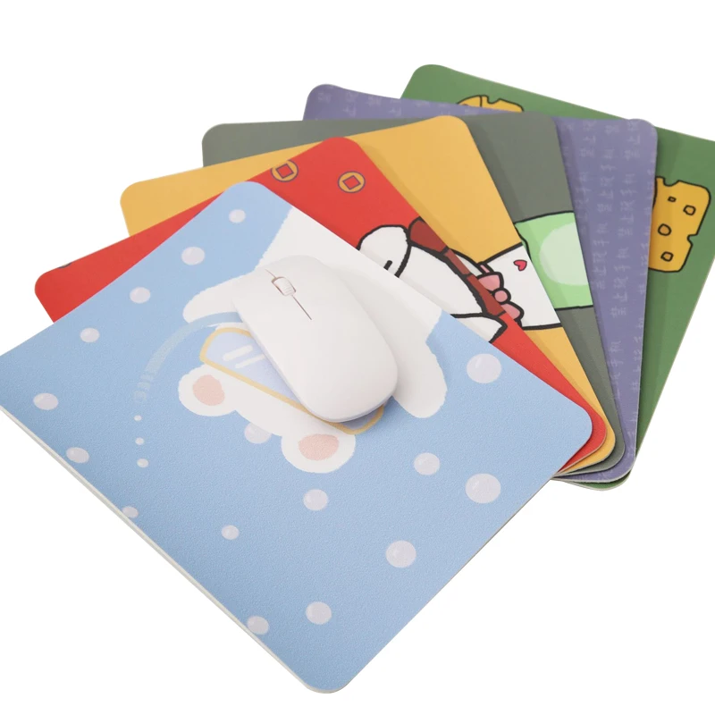 

Cute Cartoon Universele Anti-Slip Mouse Pad Lederen Gaming Muizen Mat Nieuwe Bureau Kussen Mode PU Comfortabele For Laptop Pc