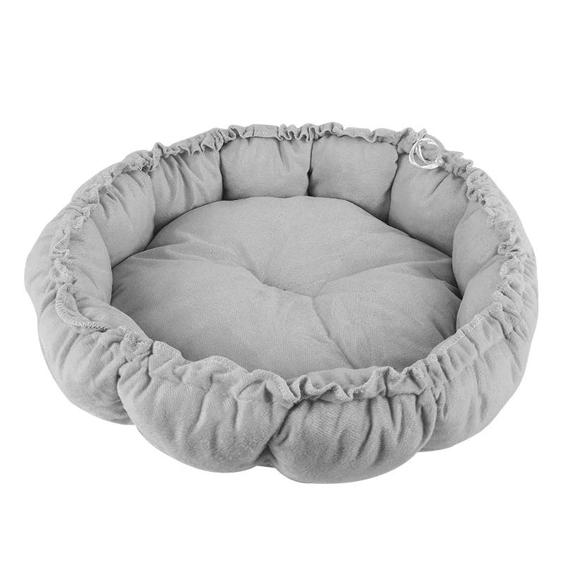 

A nest of dual-use multi color round shape elastic rope soft comfortable easy to clean pet supplies dog cat pink bed, Blue, pink, gray, green