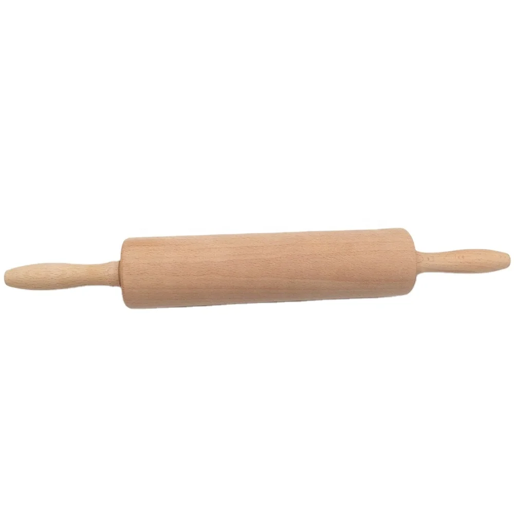 

Production wholesale processing wood kitchenware dough rolling pin, Natural
