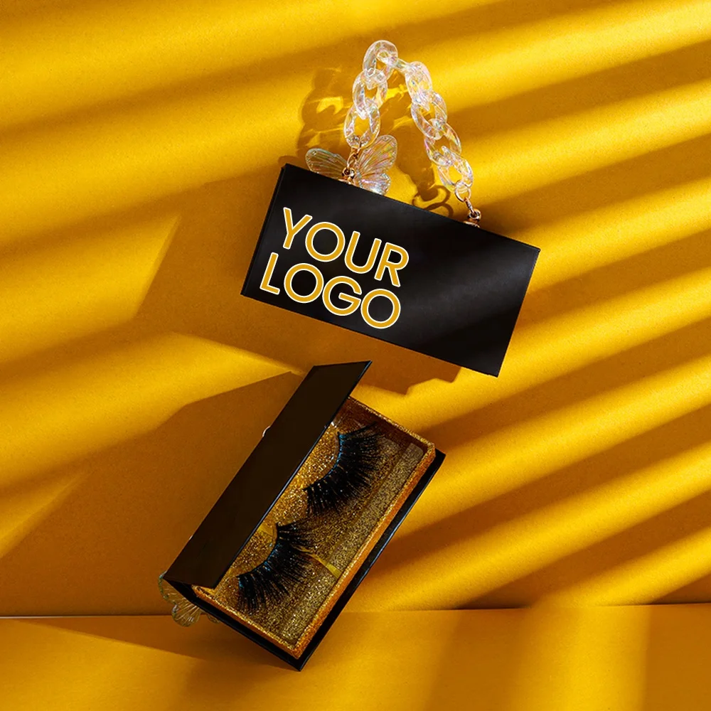 

JC Chain eyelash box Private Label Lashes Case Custom Eyelash Box Packaging With Your Own Logo lash box