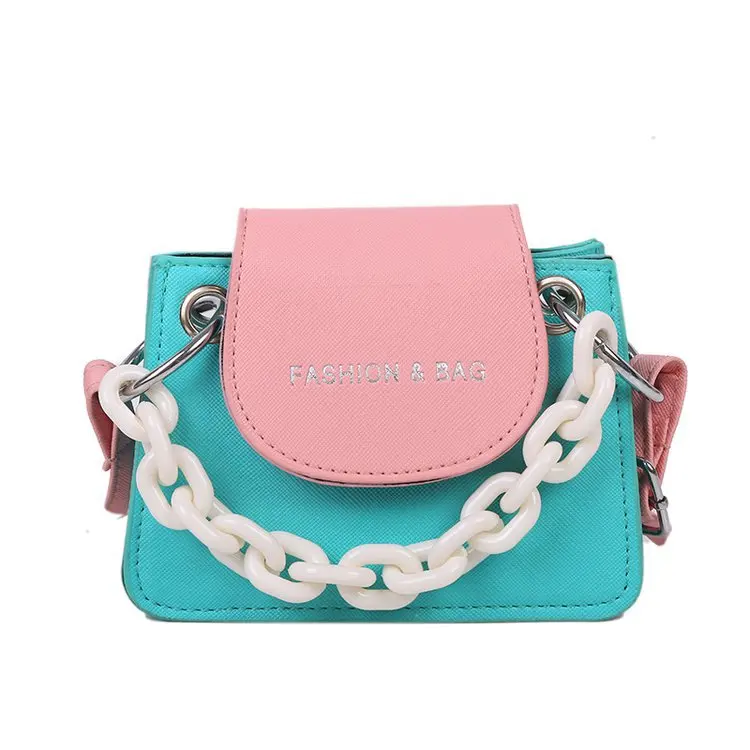 

Chain shoulder messenger bag fashion mini square small handbags for women 2020, Customizable