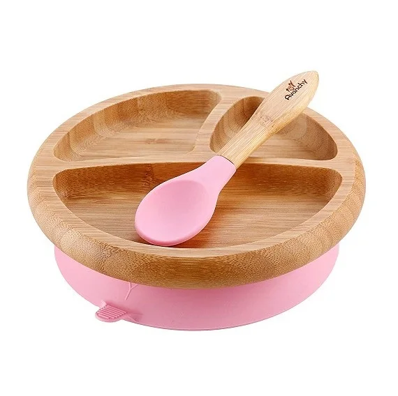 

Approved Easily classify the food Bamboo fiber baby plate bamboo