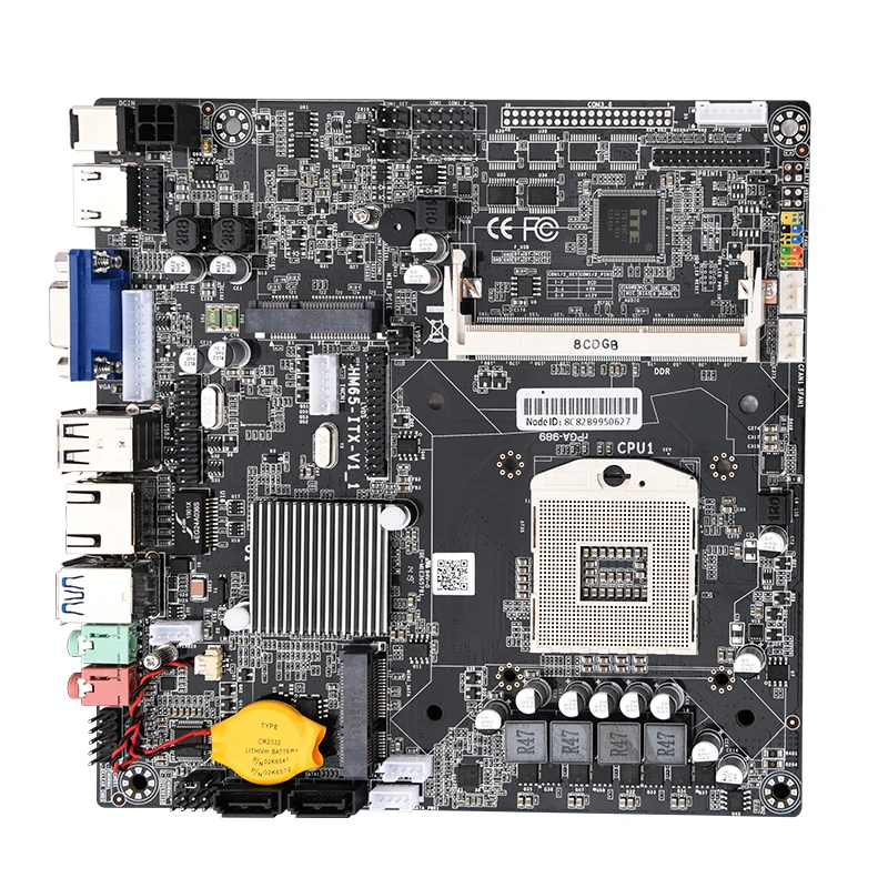 

HM65 Industrial PGA988 989 Processor motherboard Mini PCIE Slot ITX Mainboard Support Core Mobile i7 / i5 / i3 Series SODIMM