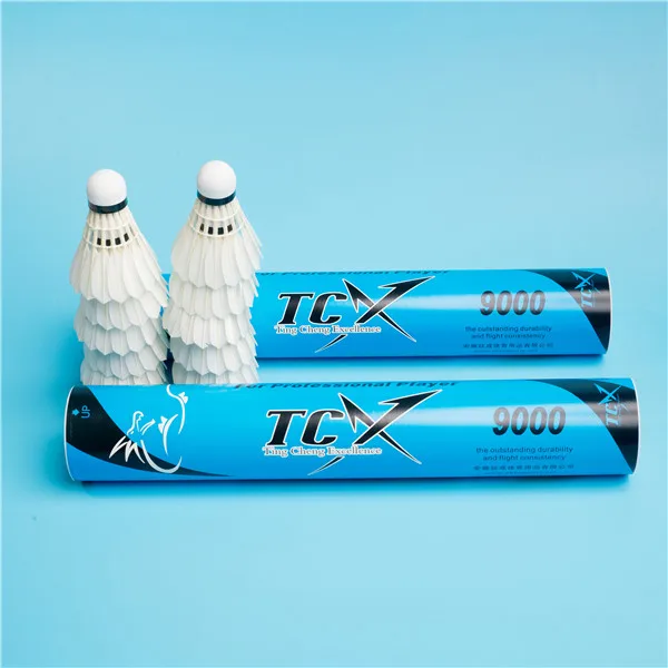 

*Tournament Goose Feather badminton shuttlecock, Natural white feather