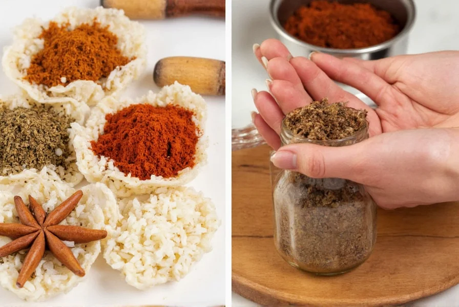 Labeled spice jars