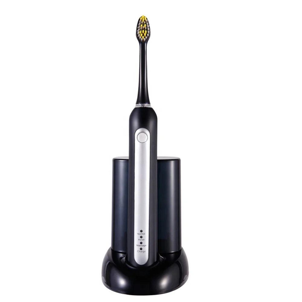 

Ultrasonic Electric Toothbrush USB Rechargeable for Adult IPX7 Waterproof Replacement Heads Whitening Teeth Timer Smart Brush