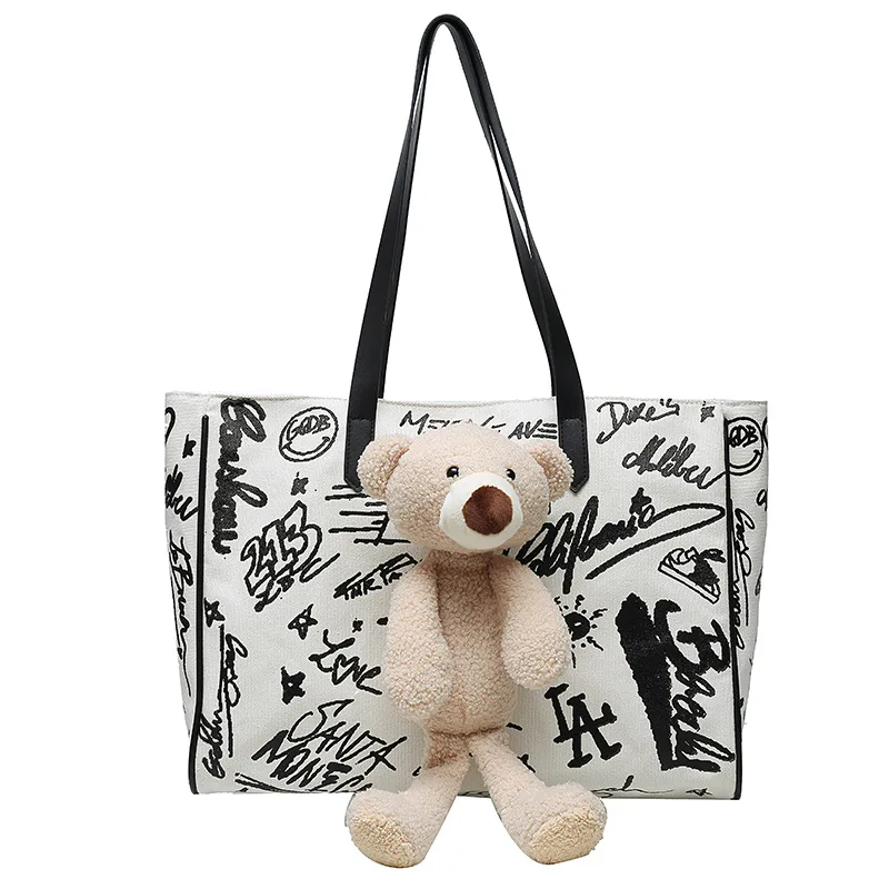 

Summer fashion women cute high quality canvas shoulder bag large capacity messenger bag, Picture shows