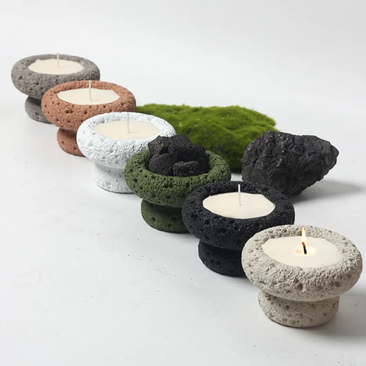 

New Cement candle jar Aromatherapy candle styles diverse unique appearance innovative products Wholesale