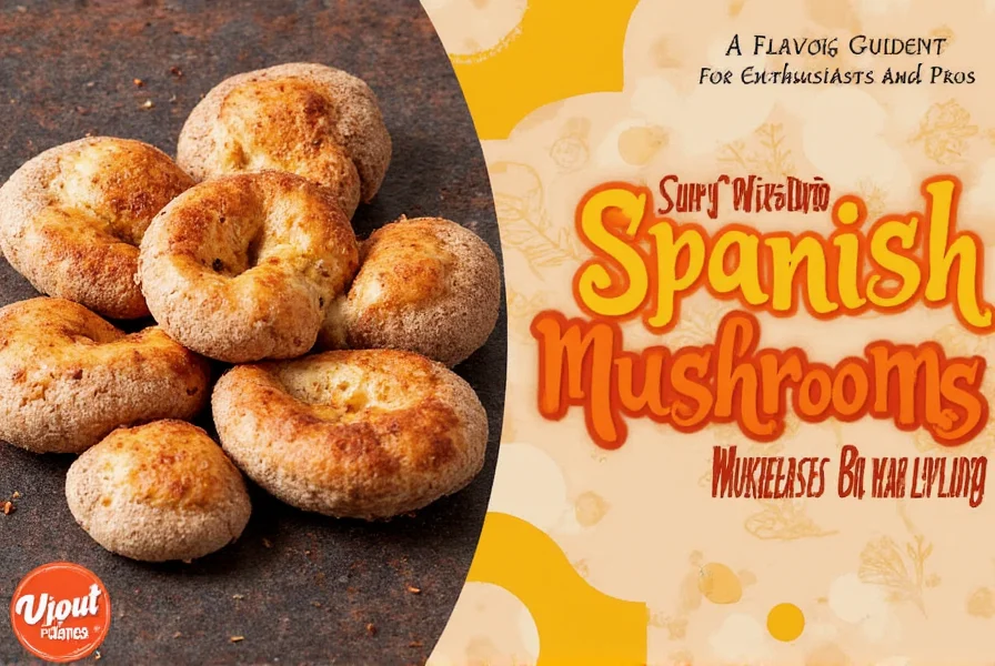 Spanish mushrooms on a wooden board