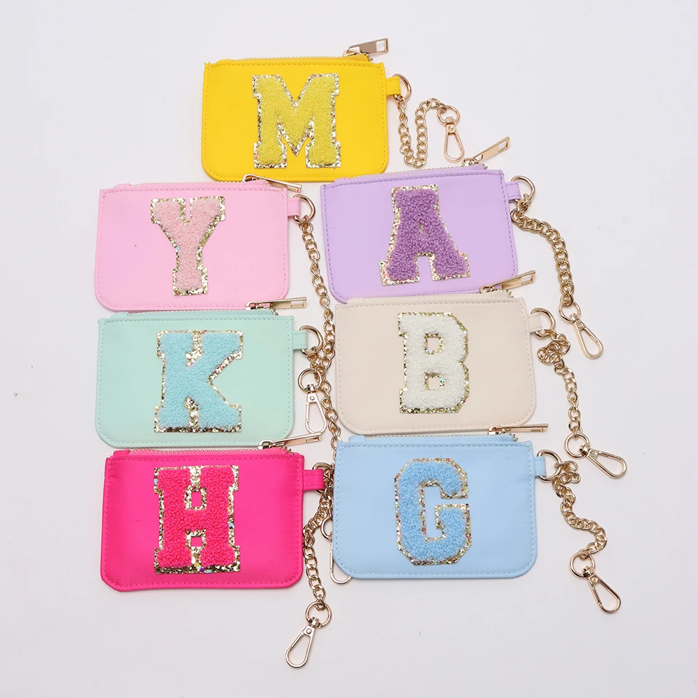 

2023 Colorful Durable Key Chain For Girls Student's Custom Pouch Women's Short Key Chain With Wallet Coin Purses Ladies Card Bag