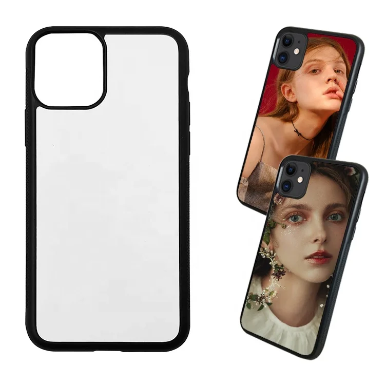 

With Aluminum Plate 2D Sublimation Blanks Phone Cases For iPhone X XR XS 11 12 13 Pro Max, Black / transparent / white