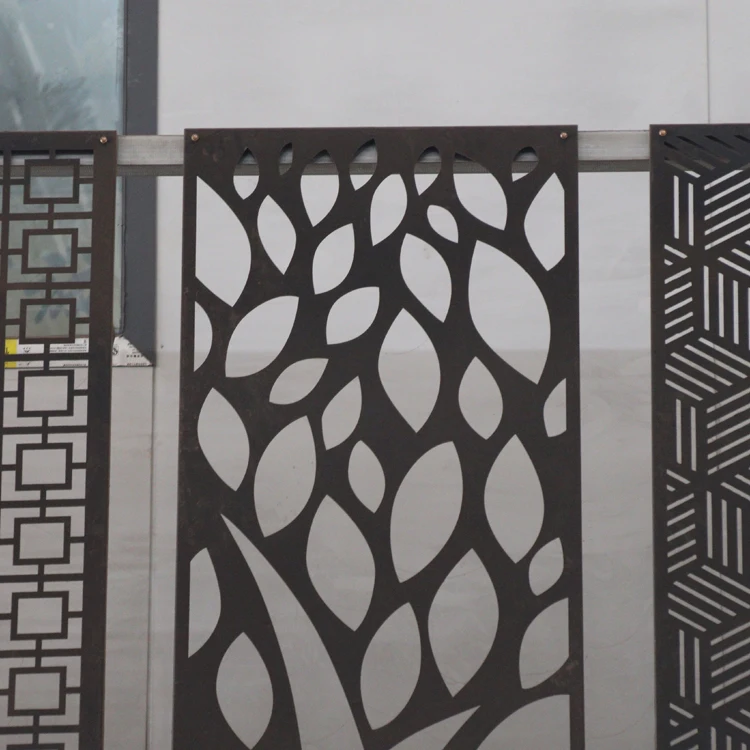 

Garden Privacy Screen Laser Cut Decorative Panels Laser Cut Metal Panels, Customized color