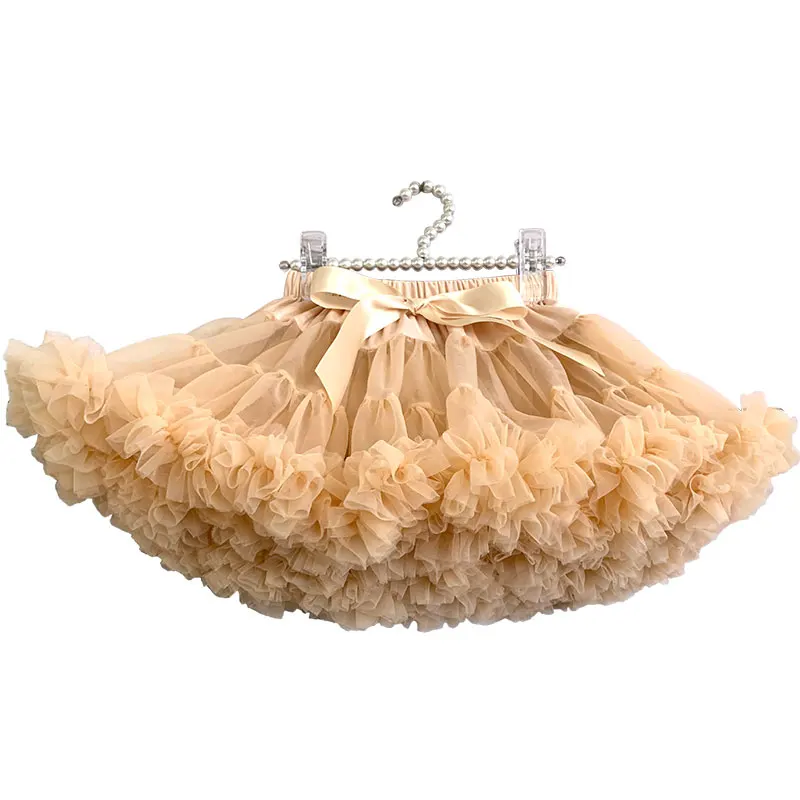 
Hot selling fancy girl clothing tutu wholesale toddler ruffle tulle girl children skirt 
