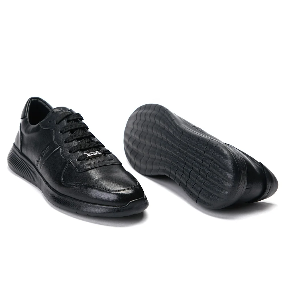 
latest high quality genuine cow leather breathable insole soft rubber outsole leather casual shoes for men 