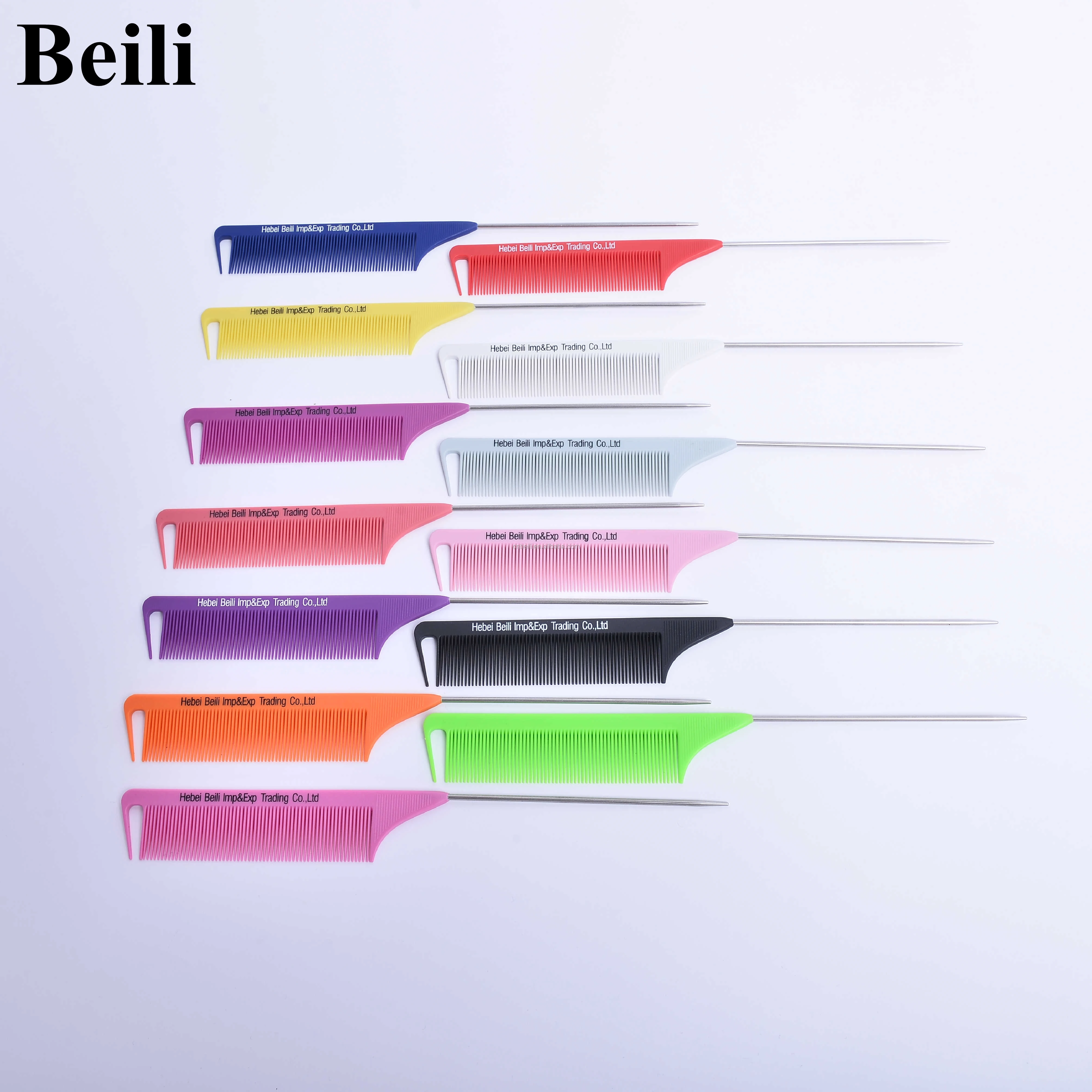 

Salon carbon fiber Salon dye parting combs highlighted comb hair straightener rat tail comb barber tools, Customized color