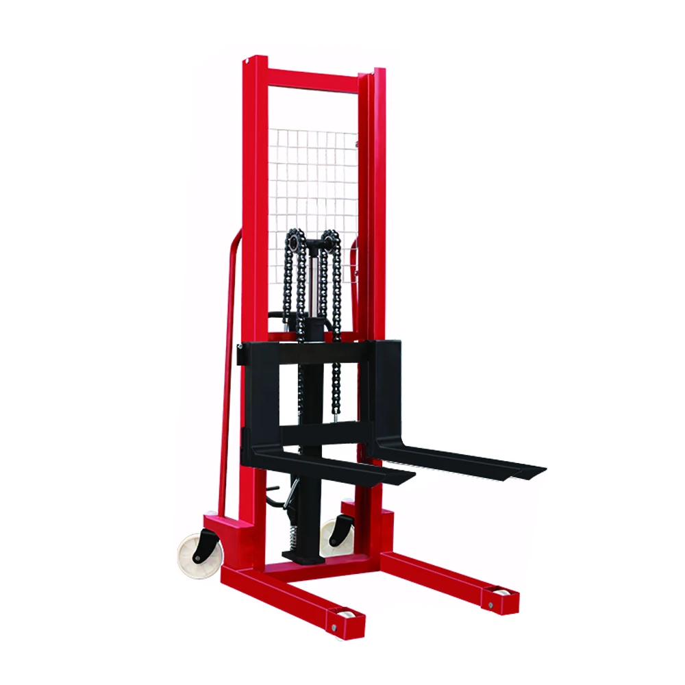 

Manual Hydraulic Stacker 1 ton manual stacker 63" Lift Height hydraulic manual hand stacker forklift