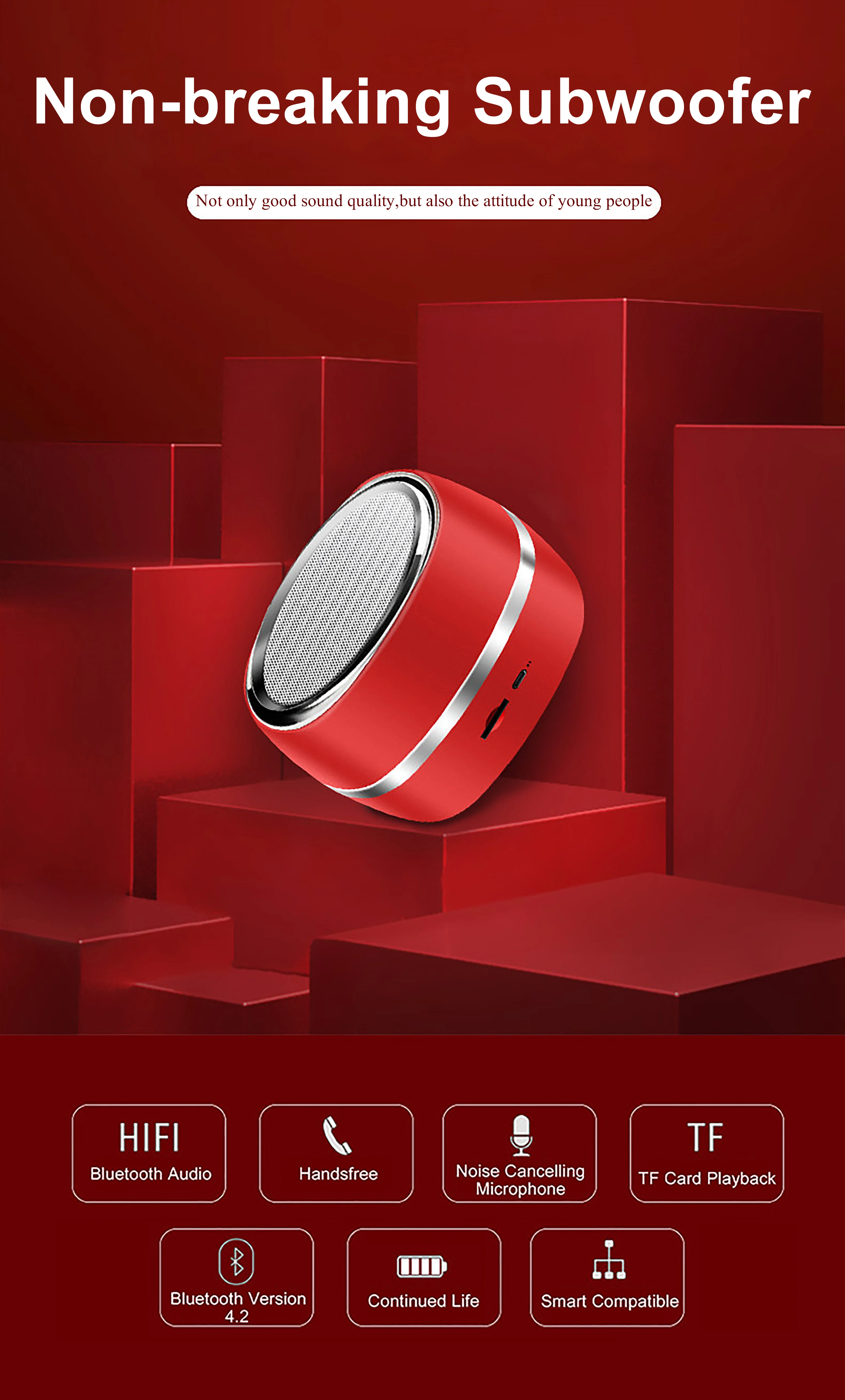 Bluetooth Wireless Portable Color Speaker For Seniors - ANKUX.COM