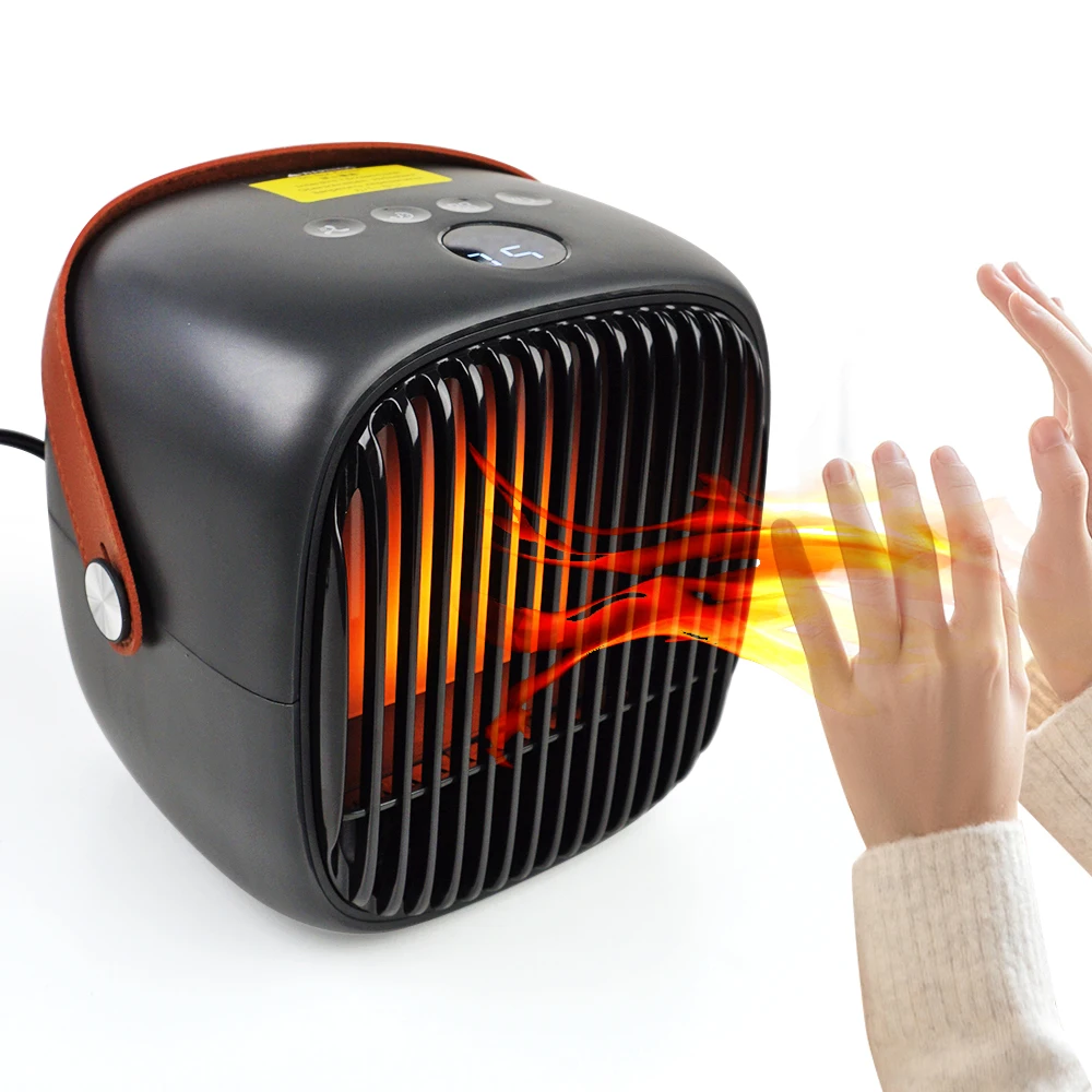 

Portable 800W Home Heaters PTC Ceramic Fast Heating Electric Space Heater with Adjustable Thermostat