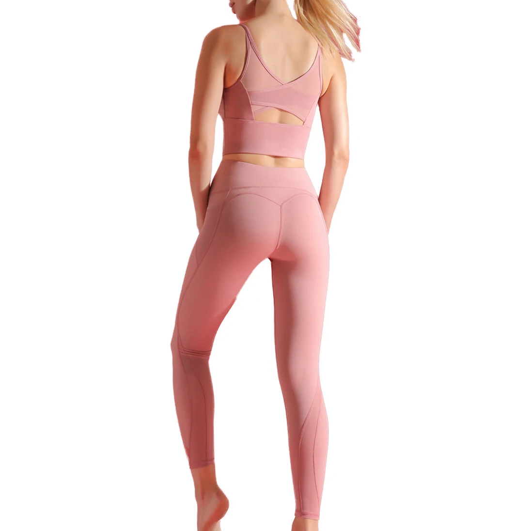 

Logo Custom Fitness Wear Push Up Private Label Fitness Mesh Sports 2020 Seamless Yoga Set