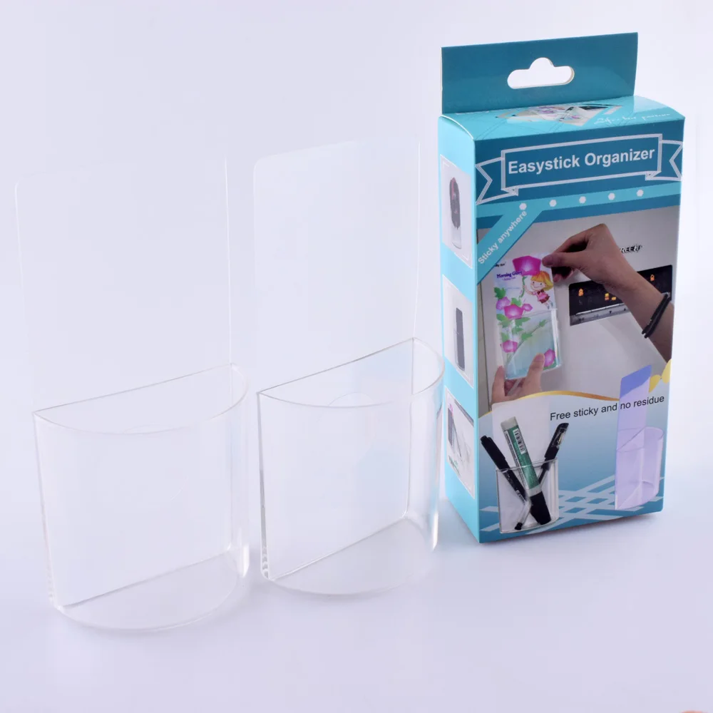 

Sticky transparent makeup organizer cosmetic storage hook