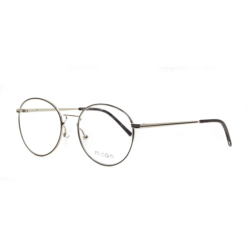 

2021 Custom High Quality Fashion Design Custom Round Women Silm Metal Optical Frame Glasses, 1colors