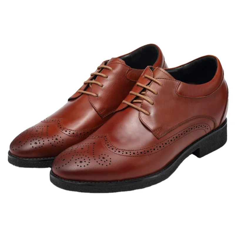 

Wholesale men shoes Genuine leather height increasing dress men shoes High quality fashion Dress elevator shoes for men, Different color as you request