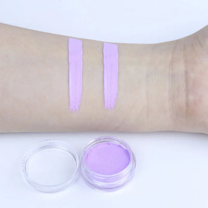 

Non toxic private label 3g professional water based pastel color face body paint, 6 colors available