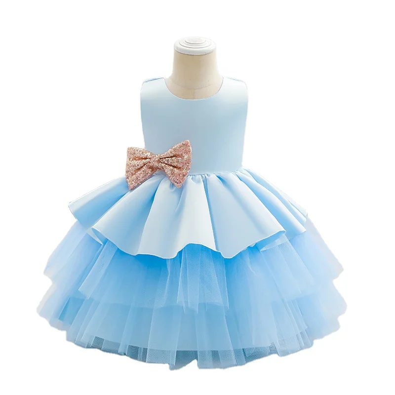 

Amazon baby girl dresses little kids new design newborn baby girls summer cotton bows evening party wear wedding girl dress