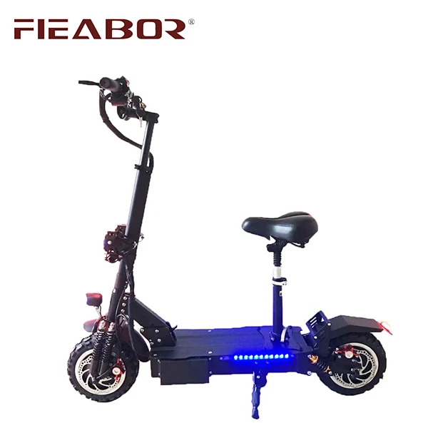 

Fieabor China Factory Prices Electric Scooter 60V 3200W Dual Motors Folding Standing Adult Scooter with Seat