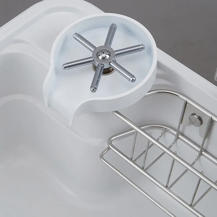 white-inset-kitchen-sink-rs7848-six-arm-rotary-cup-washer-chrome-wheel-close-up