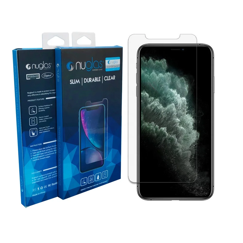 

High Quality!! Nuglas Tempered Glass Screen Protector for iphone 11 pro Max
