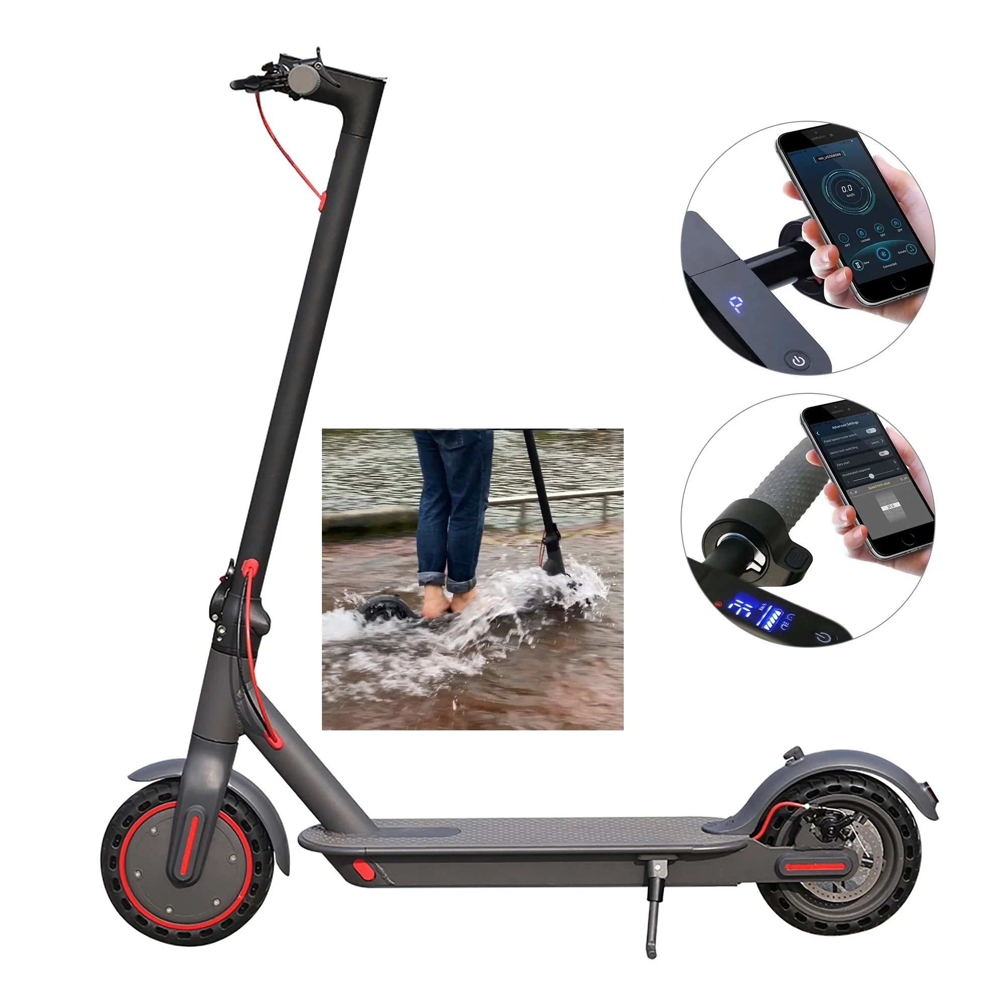 

Oversea Warehouse to EU UK USA Australia Foldable Electrico E scooter Adult Fast Electric Mobility Mope Scooter