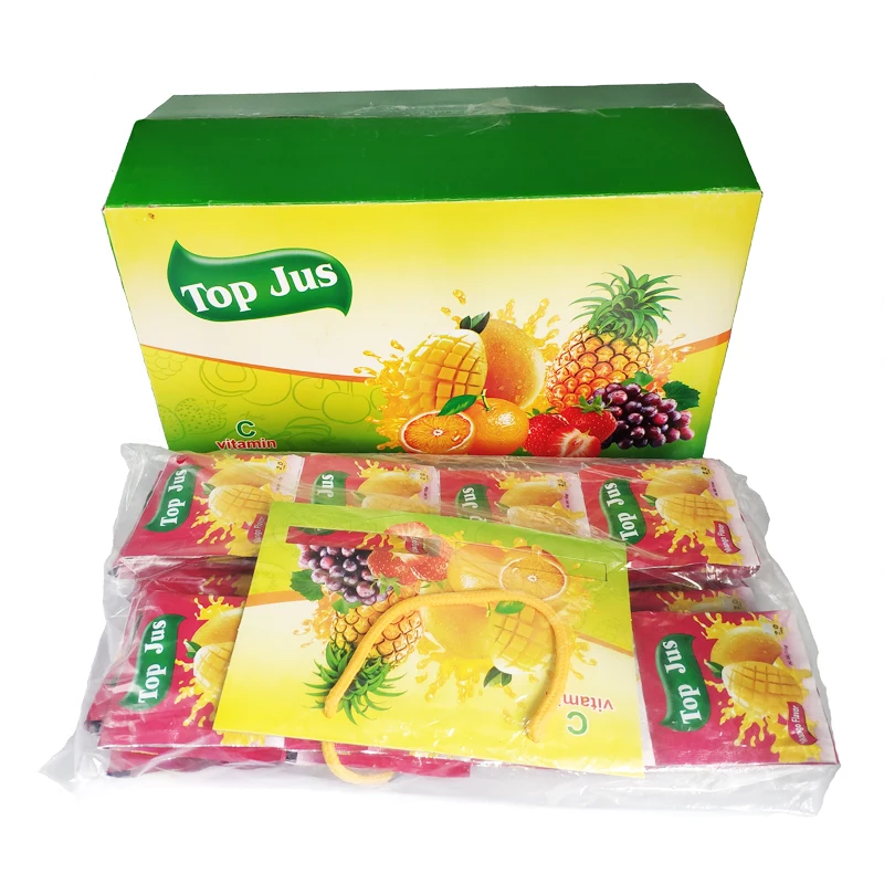 

10g for 2 L 60 sachets by 40 boxes 240 bags instant juice powder