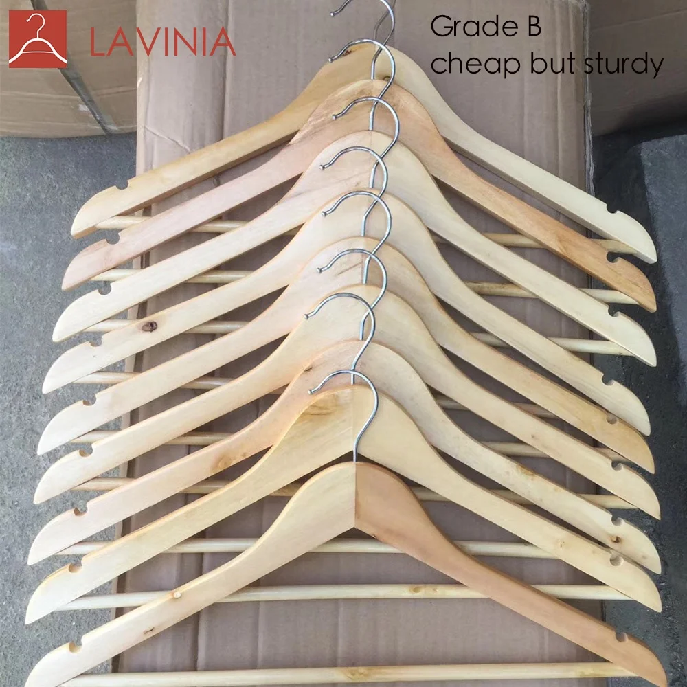 

Grade B Cheap clothes hanger price, Natural