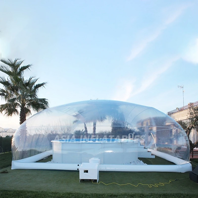 

New Designed Transparent Swimming Pool Outdoor Cover Pvc Inflatable Swimming Pool for Children, Transparent/ customized