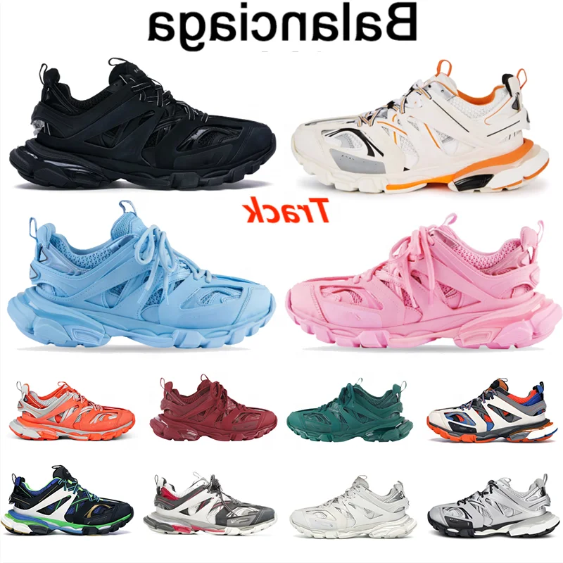 

Best high quality OG fashionable balencia brand sneakers original crystal runners balanciaga shoes track 3.0