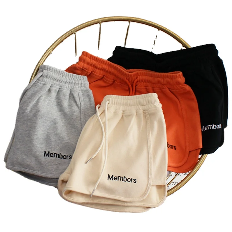 

XQM Female Workout Waistband Skinny Stretch Shorts Women Summer Casual Yoga Shorts Korean Solid Cotton Pants Tiny Small Shorts