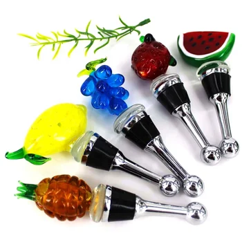 Murano Art Glass Fruits Decorative Wine Bottle Stopper Buy Wine